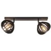 Lampa Sufitowa Drewno 2Xe27 Nora Black