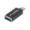 Lanberg USB-C 3.1 Male to USB A Female OTG Adapter, Black
