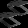 HS 33-1 L Tabletop speaker stand, 150 x 99 mm, set of 2