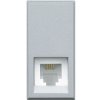 AXOLUTE Gniazdo telefoniczne RJ11 1 modułowe aluminium HC4258/11N LEGRAND