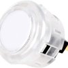 30mm Panel Mount Clear Push Button - White