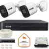 Zestaw monitoringu IP BCS Basic 2x Kamera BCS-B-TIP15FR3(2.0) Rejestrator z dyskiem 1TB