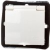 IMPRESJA Gniazdo bryzgoszczelne z/u IP44 klapka ecru GPH-1YZ/m/27/w