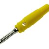 25.413.3 wtyk bananowy 4mm / gniazdo bananowe, 60V / 32A, żółty
