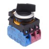 CW4S-2E12 2 Position Metallic Selector Switch 1NO-2NC IP65 IDEC
