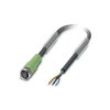Phoenix Contact 1508378 Sensor/Actuator Cable 3-Pin M8 to Bare End 10m Black PVC