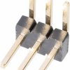 Listwa pinowa kątowa W & P Products 707-1-10-2-20-00, RM 1,27 mm, 1x10 pin, 1 A, czarna