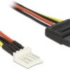 kabel SATA Delock Delock - Netzteil - 4-Pin-Mini-Stromversorgungsstecker (M) 83918, brak ekranu, 0.15 m, 1 szt.