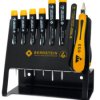 ESD screwdriver kit, PH0, PH00, PH000, 1.5 mm, 2 mm, 3 mm, Phillips/slotted, 4-620 VC