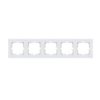 Ramka Pięciokrotna Exen Seria Karell Biała K105/01E