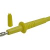 Końcówka pomiarowa; 20.157.3; żółty; 4mm; wtykany (gniazdo bananowe 4mm); 32A; 1000V; 104,5mm; bezpieczny; mosiądz niklowany; PA