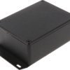 Aluminum die cast enclosure, (L x W x H) 110 x 82 x 44 mm, black (RAL 9005), IP54, 1590SFBK