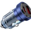 Ładowarka samochodowa 12/24V USB typ-C PD USB-A QC Toocki