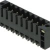Pin header, 5 pole, pitch 3.5 mm, straight, black, 1842800000