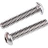 Śruba imbusowa M6 długość 30mm Gniazdo sześciokątne wypukłe Stal nierdzewna RS PRO