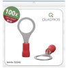 Quadrios 22C445 Ring Terminal 1.5mm² 10.5mm Red Partly Insulated Set
