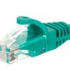 Patchcord RJ45 UTP 5e; długość 0,25m; zielony; osłona zalewana