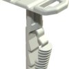 Plug-in dowel, PA, light gray, (L x W x H) 23 x 13 x 33.8 mm, 2351609