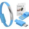 KABEL MICROUSB BRANSOLETKA NIEBIESKA