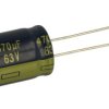 Kondensator; niskoimpedancyjny; elektrolityczny; EEUFC1J471; 470uF; 63V; FR-A; fi 16x20mm; 7,5mm; przewlekany (THT); luzem; Pana