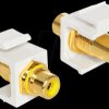 86309 Keystone RCA socket > RCA socket, yellow