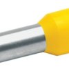 Insulated wire end ferrule, 25 mm², 30 mm/16 mm long, DIN 46228-4, yellow, 47816