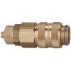 Quick-release coupling, L 43 mm, 35 bar, brass, for hose, 107137
