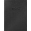 Sigel SM203 Menu folder A5 Black rubber binding incl 2 pockets for 8 pages