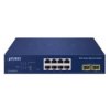 Switch Gs-2210-8T2s Planet 8-Portowy Przełącznik 10/100/1000T + 2-Portowy...