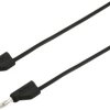 VOLTCRAFT MSB-300 Przewód pomiarowy złącze męskie, lamelkowe 4 mm złącze męskie, lamelkowe 4 mm 2.00 m czarny 1 szt.