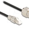 87209 Keystone cable RJ45 male > female, Cat.6a, 2 m