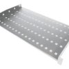 Półka stała 19 1U głęb. 250mm, kolor szara, 2 punkty mocowania SA-P-19-1U-250-2-S