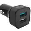 ładowarka USB samochodowa ROMOSS AU30Q 2,4A z dwoma gniazdami, Quallcom QC 3.0