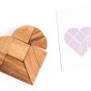 Heart Tangram - two sets with 57 challenge cards