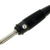 Wtyk bananowy; 4mm; BUELA-30 930727100; czarny; 60mm; lutowany; wtykany (gniazdo bananowe 4mm); 30A; 60V; mosiądz niklowany; PVC