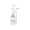 Miyama 703117 MS 500-BC-J Toggle Switch 125V 6A Momentary Chrome