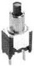Pushbutton, 1 pole, black, unlit , 0.4 A/20 V, 5-1437571-1