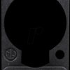 DSS-BLACK XLR label plate, D-series, black