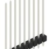 Pin header, 9 pole, pitch 2.54 mm, straight, black, 10048986