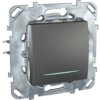 UNICA CLASS Wyłącznik pojedynczy z podświetleniem grafit MGU50.201.12NZ SCHNEIDER ELECTRIC