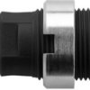 4 mm socket, flat plug connection, mounting Ø 12.2 mm, CAT III, black, SEB 7077 NI / SW