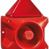 Zestaw sygnalizatorów akustycznych i lamp sygnalizacyjnych 24 V DC Czerwony DC Montaż na podstawie 110dB
