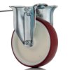 Koło samonastawne średnica kabla 125mm Płyta Tente 400kg wysokość całkowita 155mm