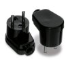 Wtyczka kątowa zu WT-16 16A czarna PLASTROL