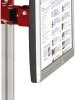 Manuflex LZ8205.3003 ESD Monitor ESD do portali aluminiowych o pojedynczym przegubie 80 mm, adapter VESA 100 mm, w kolor