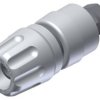 Pole terminal, 4 mm, white, 30 VAC/60 VDC, 35 A, M4 threaded bolt, nickel-plated, 930103107