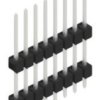 Pin header, 8 pole, pitch 2.54 mm, straight, black, 10051055
