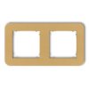 MINI Ramka uniwersalna podwójna zaokrąglona z tworzywa złoty 29MRTZ-2
