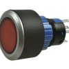 Przełącznik; przyciskowy; LAS1-AWY-11/R/12V; ON-(ON); czerwony; podświetlenie LED 12V; czerwony; do lutowania; 2 pozycje; 5A; 25