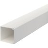 Cable duct, (L x W x H) 2000 x 25 x 25 mm, PVC, pure white, 6191053, 1 piece with 2 meters